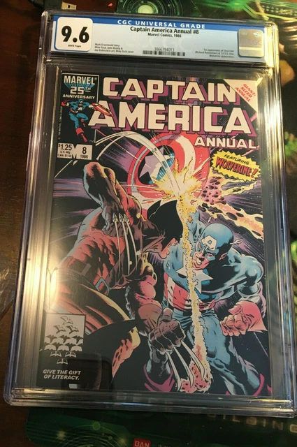 CAPTAIN AMERICA ANNUAL #8 (1986) CGC 9.6, Marvel Comics, WOLVERINE
