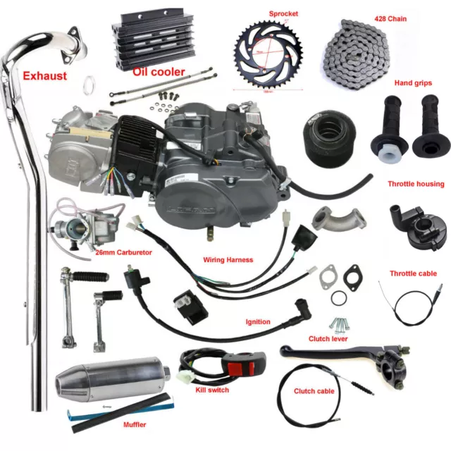 Lifan 140cc Engine Motor Kit Apollo 125 Pit Bike ATC70 CT70 CT90 CRF50 XR70 150C