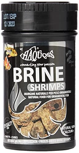 Haquoss Brine Shrimps Aliment Naturel lyophilisat en Artemia Salina pour Poisson