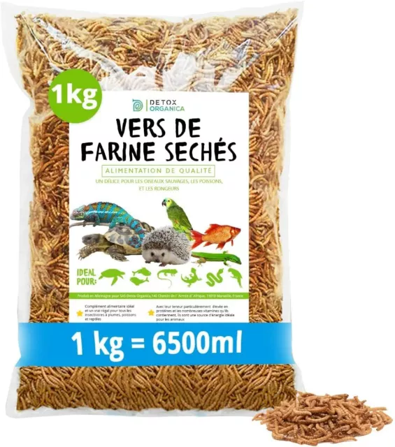 IAKO Vers de Farine naturels pour oiseaux et rongeurs - 400g ou 5kg