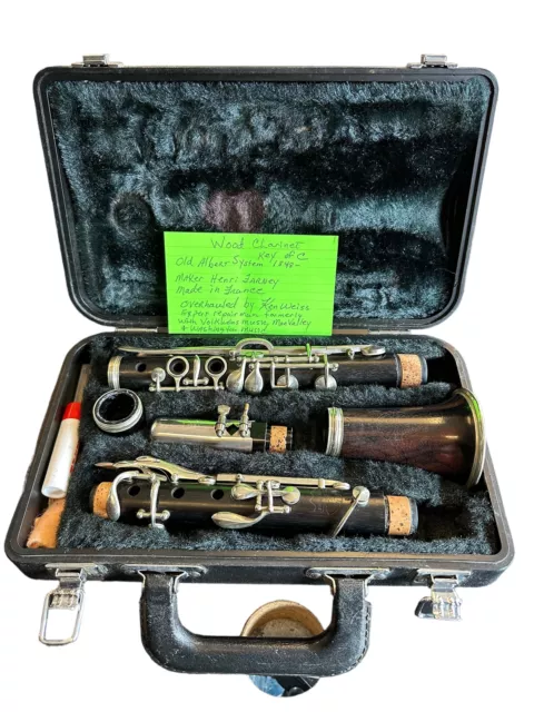 Vintage Henri Farney Wooden Clarinet Vintage Henri Farney Wooden Clarinet