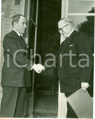 Photo Ancienne Tunisie : Bey De Tunis Et Résident Général De France - 13x18