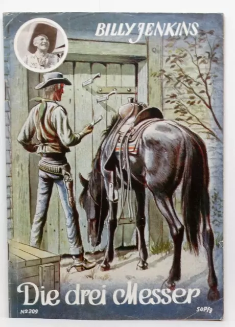 Western Romanheft - Billy Jenkins Nr. 209 - Die drei Messer * Uta Verlag