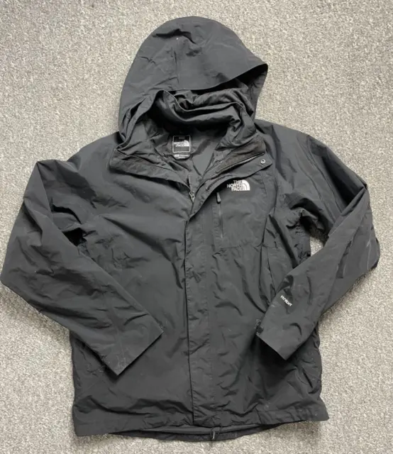 The North Face Hyvent Rainproof Hiking Jacket Mens Coat Light M Medium Black