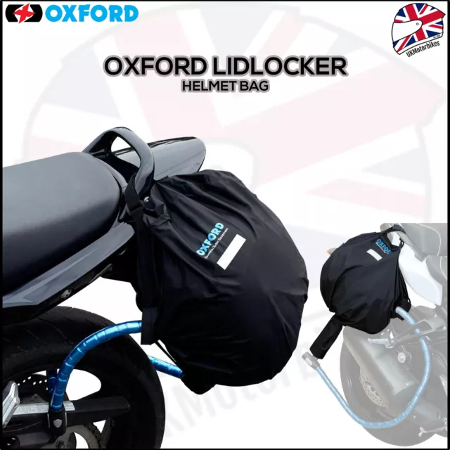 Oxford Lidlock abschließbare Helmtasche WP Motorradketten Kabelschloss Tasche OX624