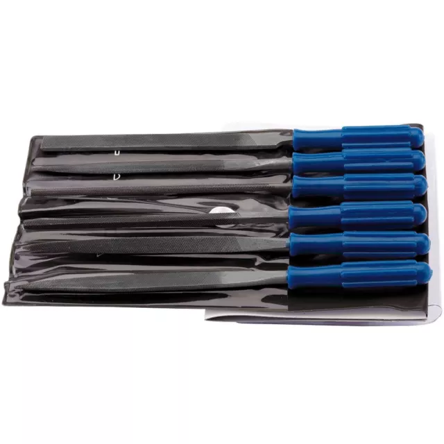 Draper 1x Files 6 Piece 100mm Warding File Set with Handles Professional Tool