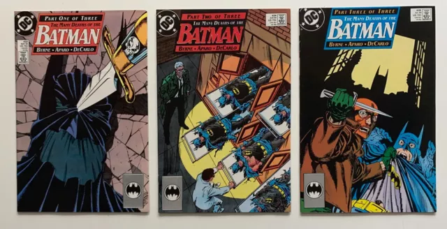 Batman #433, 434 & 435 Many Deaths of Batman All 3 parts (DC 1989) VF to VF/NM