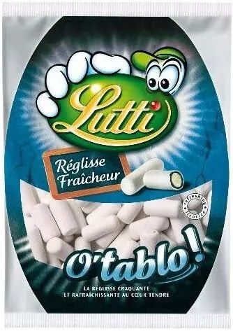 LOT DE 2 - LUTTI - O'tablo Bonbons au réglisse - sachet de 200 g