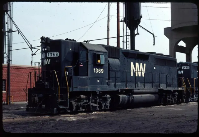 Original Rail Slide - NW Norfolk & Western 1369 Chicago IL 4-1976
