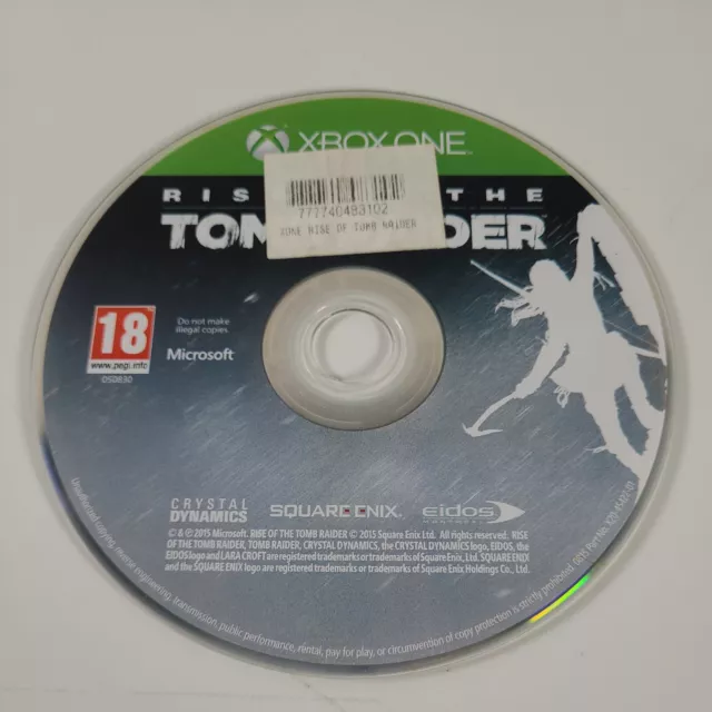 *Disc Only* Rise of the Tomb Raider Xbox One Action Adventure Video Game PAL