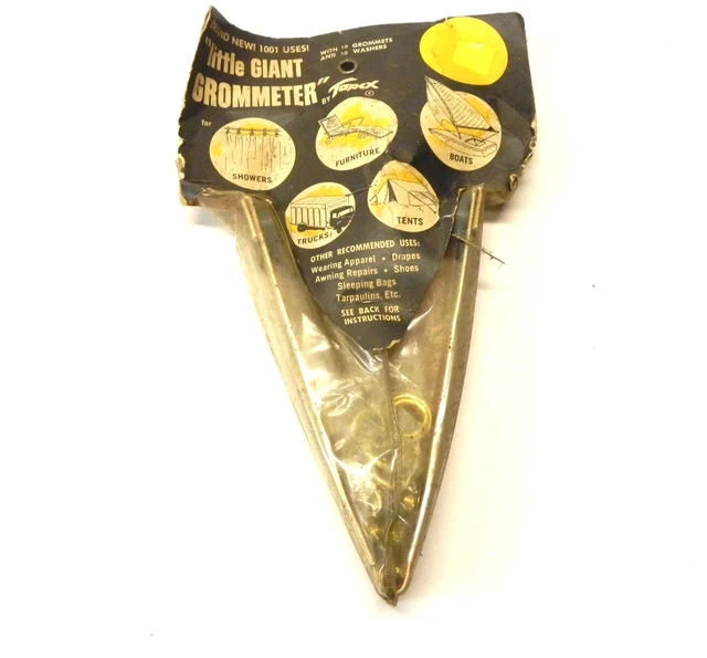 VINTAGE TAPEX LITTLE Giant Grommeter with10 Grommets Sealed in Original