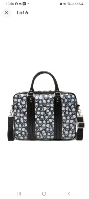 💀  Robert Graham 💀Skull  Briefcase Computer Laptop Messenger Bag 💀