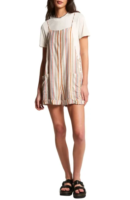 Volcom Can't Be Tamed Romper Striped NEW size Large