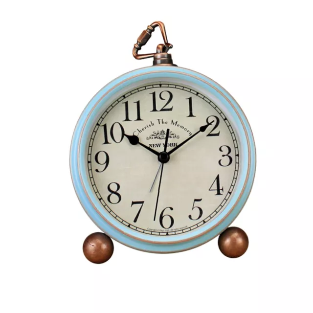 Reloj de mesa creativo silencioso alarma de escritorio retro decorativo vintage