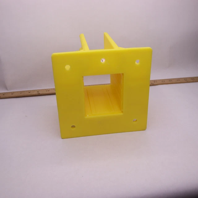 Safety Boot Guardrail Base Yellow 6"H x 7.5"W x 7.5"D