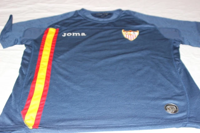 T-Shirt Vintage Du Sevilla FC De La Marque Joma Taille M Très Cotée