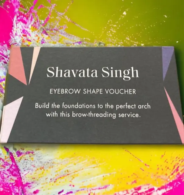 Shavata Singh Eyebrow Shape Voucher Harvey Nichols
