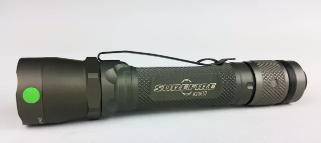 Surefire A2-HA Green LED Gen2 4 flat sided A20637  Condition: "MINT"