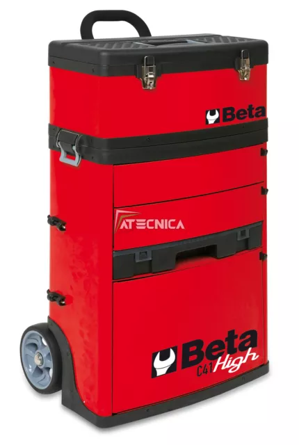 Trolley Beta C41H R Chariot porte-outils à deux modules superposables rouge