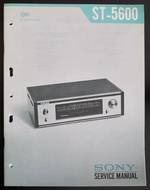 Original SONY ST-5600 FM/AM Stereo Tuner Service-Manual/Diagram/Parts List o132