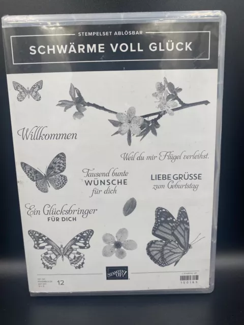 STAMPIN UP Stempelset Schwärme voll Glück - Schmetterlinge - guter Zustand - TOP