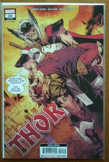 Thor #20--Donny Cates/Nic Klein--Marvel 2022 2nd Print--VFN+--God Of Hammers