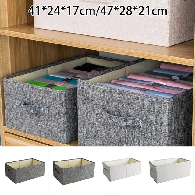 1PK FOLDABLE SQUARE Fabric Storage Bin Collapsible Box Clothes