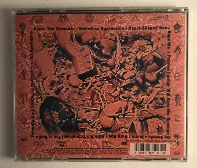 In Utero de Nirvana (CD, 1993, Geffen) 2