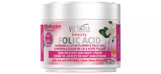 Victoria Beauty 50gr Anti-Wrinkle Face Cream Day & Night - Hyaluronic Folic Acid 3