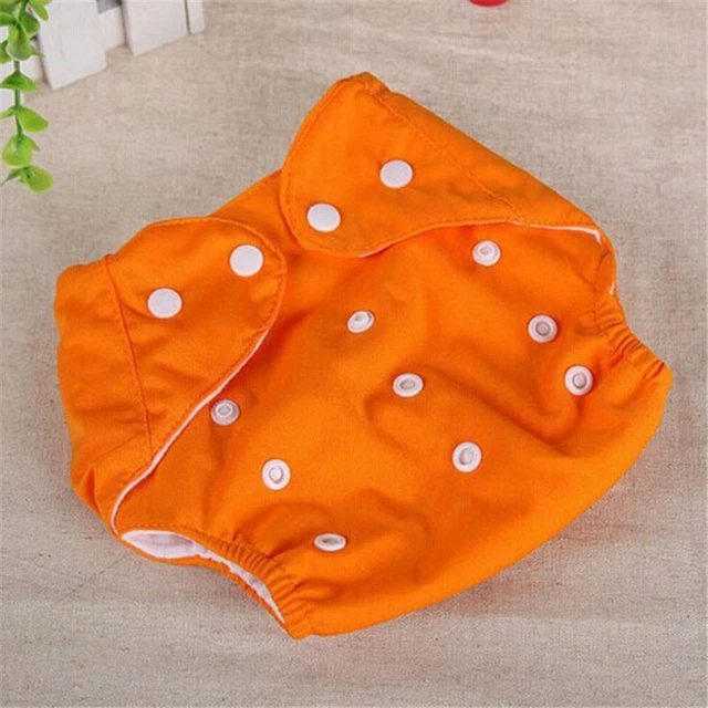 1PC Baby Washable Cloth Diaper Adjustable Reusable Solid Diaper Cover Wholesale 4