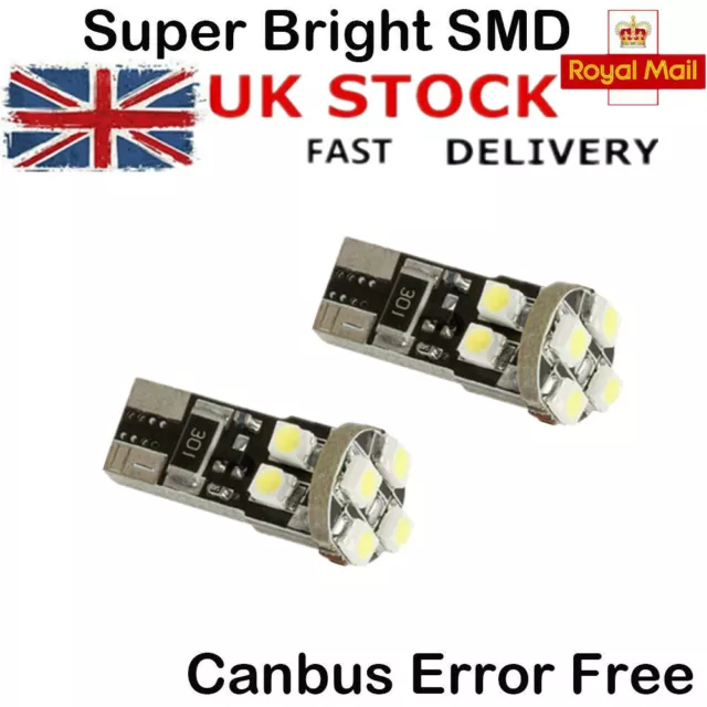 2ps XENON White Part 8-SMD LED Side Light Bulb Error Free For VW Transporter T5