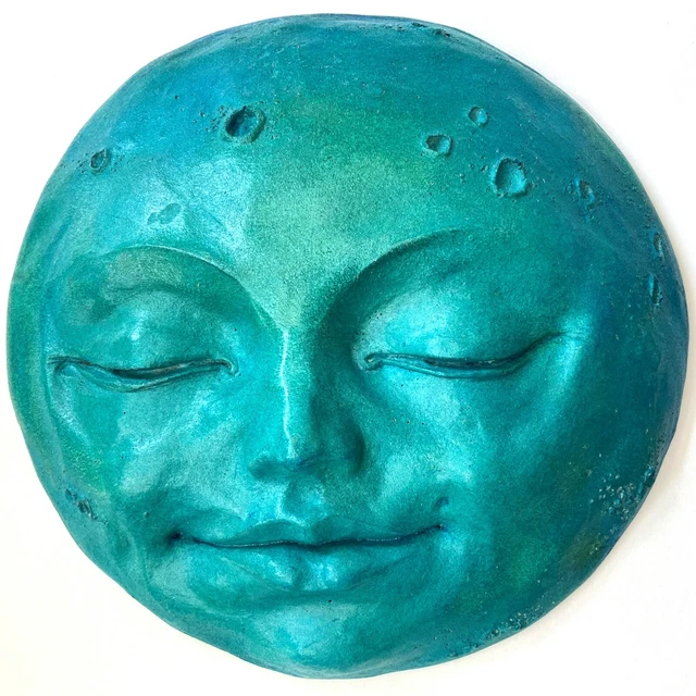 Cute Moon, Handmade Animation-Inspired Signed, Numbered Claybraven Collectible