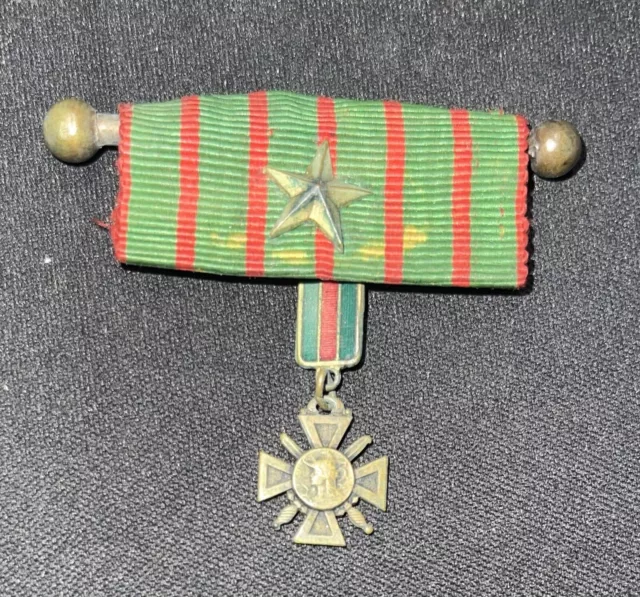 Barrette Croix De Guerre 1914-1918 Avec Réduction