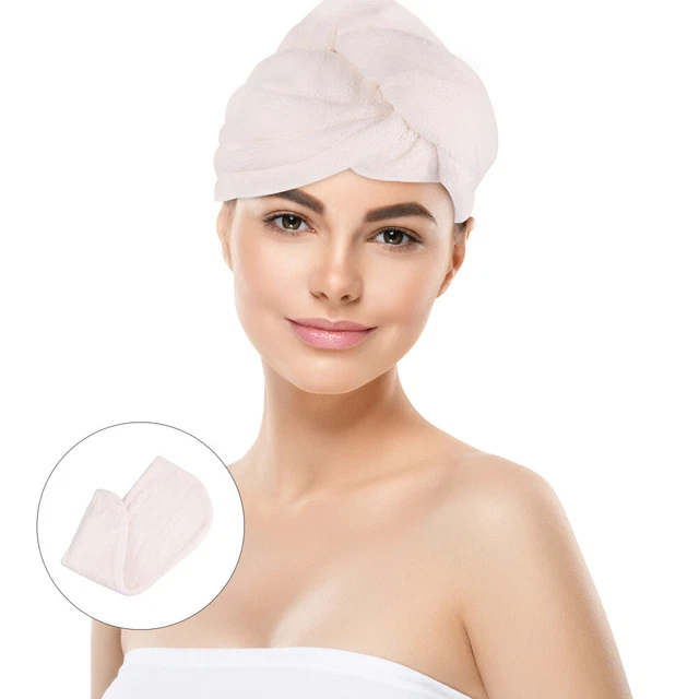 3 Pcs Microfiber Bath Towel Dry Hair Cap Fast Drying Towel Dry Hair Towel