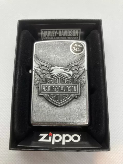 Zippo 20230 Harley Davidson Iron Eagle Emblem - New In Box