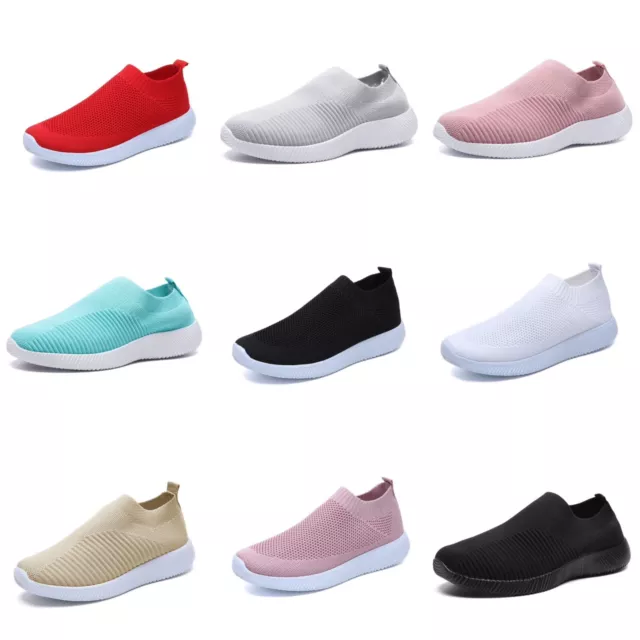 sneakers basket chaussure Femme tissu maille légère sans lacet