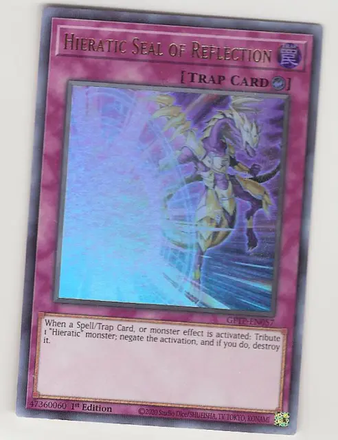 YuGiOh - Hierartic Seal of Reflection - Ultra Rare 1st Edition (GFTP-EN057) M/NM