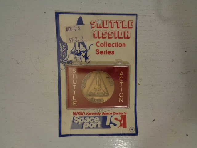 NASA Kennedy Space Center Space Shuttle Action Collection Series Brass Coin NIP