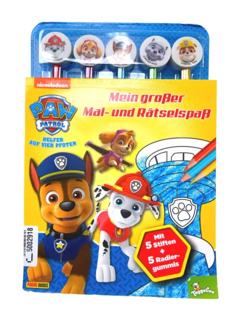 PAW Patrol: Mein großer Mal- und Rätselspaß: Rätselblock mit 5 #5002918