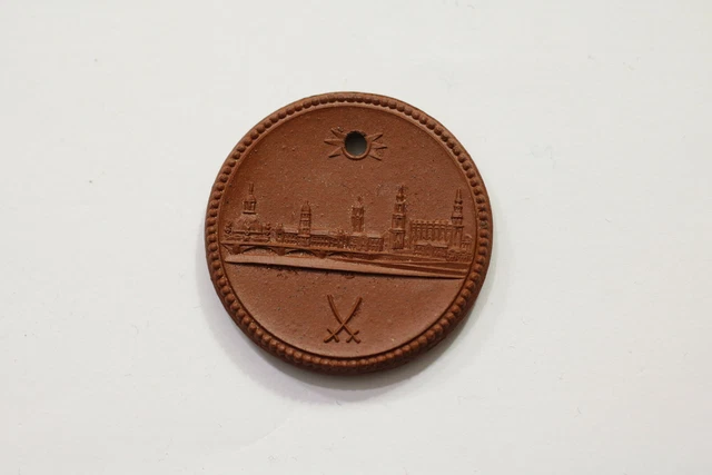 Germany Porcelain Token Saxony Friede 1948 B13 Jj36