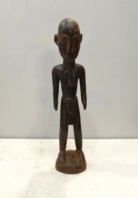 African Statue Lobi Male Wood Statue Burkina Faso 15.5"