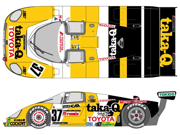 自動車 TOYOTA TS010 #7 DENSO LM '92 1/24 TOYOTA TS010 #7 DENSO LM '92 1/24（Spark 1:43 Toyota TS010
