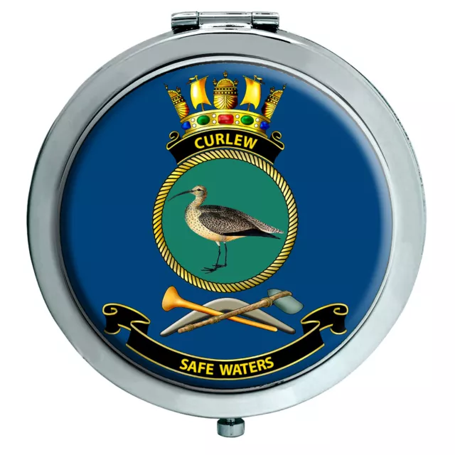 Hmas Curlew Reale Australiano Blu Navy Specchio Compatto