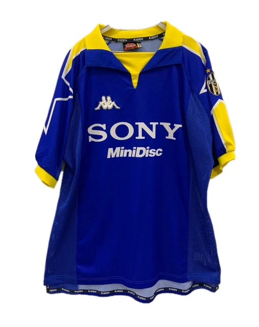 VINTAGE KAPPA JUVENTUS Sony MiniDisc Jersey 90s Gara Style XL