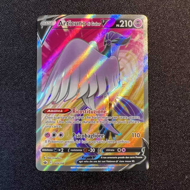 MOLTRES DI GALAR V 177/198 • Full Art • Ice Kingdom SWSH6 ITALIAN POKEMON