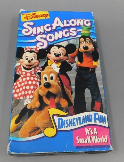 DISNEY SING ALONG Songs Disneyland Fun VHS Vintage Tape Movie TESTED ...