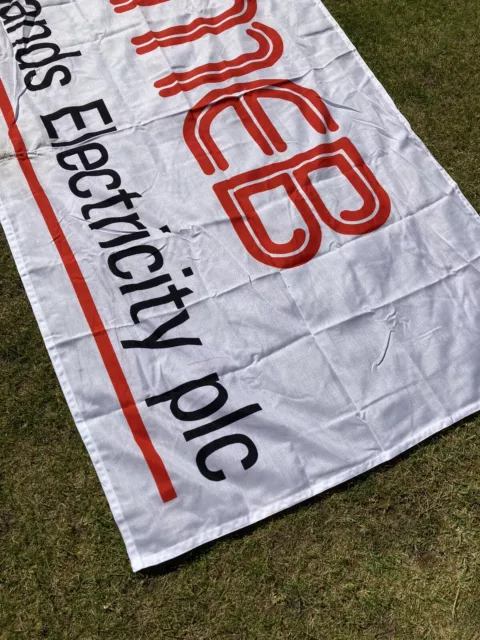 Midlands Electricity Board MEB Large Flag Vintage Utilities Read Description 3