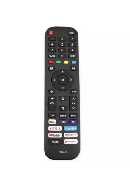 EN2A30 Remote Control for Hisense TV 43A7500FTUK 50A7300FTUK 65A7500FTUK