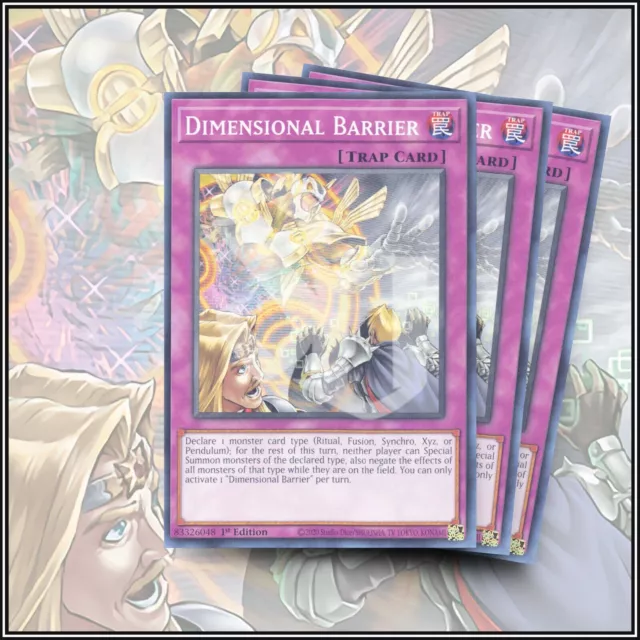 YuGiOh DIMENSIONAL BARRIER x3 | GOOD CARD ▪️ 1ST EDITION 💎