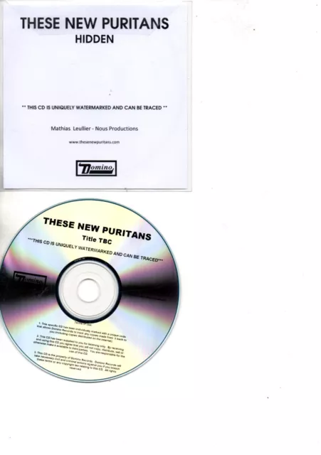 These New Puritans Rare Promo Cd  Hidden
